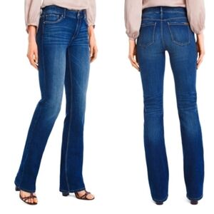 White House Black Market Womens Lowrise Boot Cut Denim Blue Jeans Size 4R